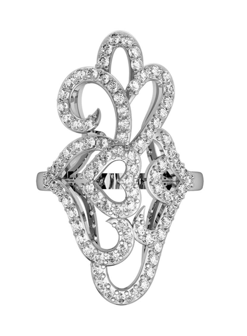Diamond Valentines Cocktail ring - Jewelslane