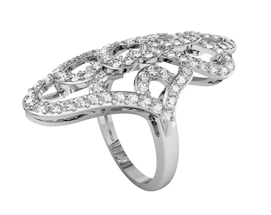 Diamond Valentines Cocktail ring - Jewelslane