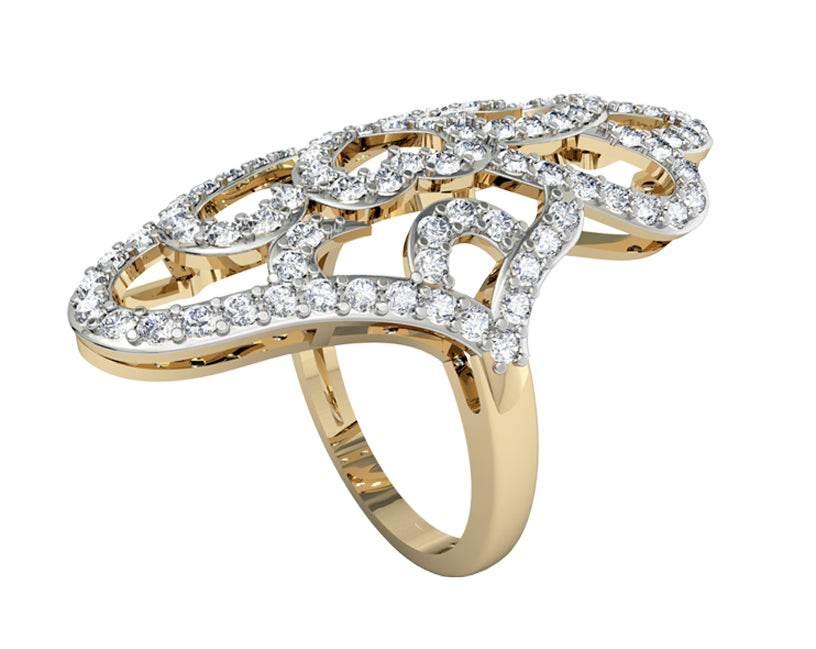 Diamond Valentines Cocktail ring - Jewelslane