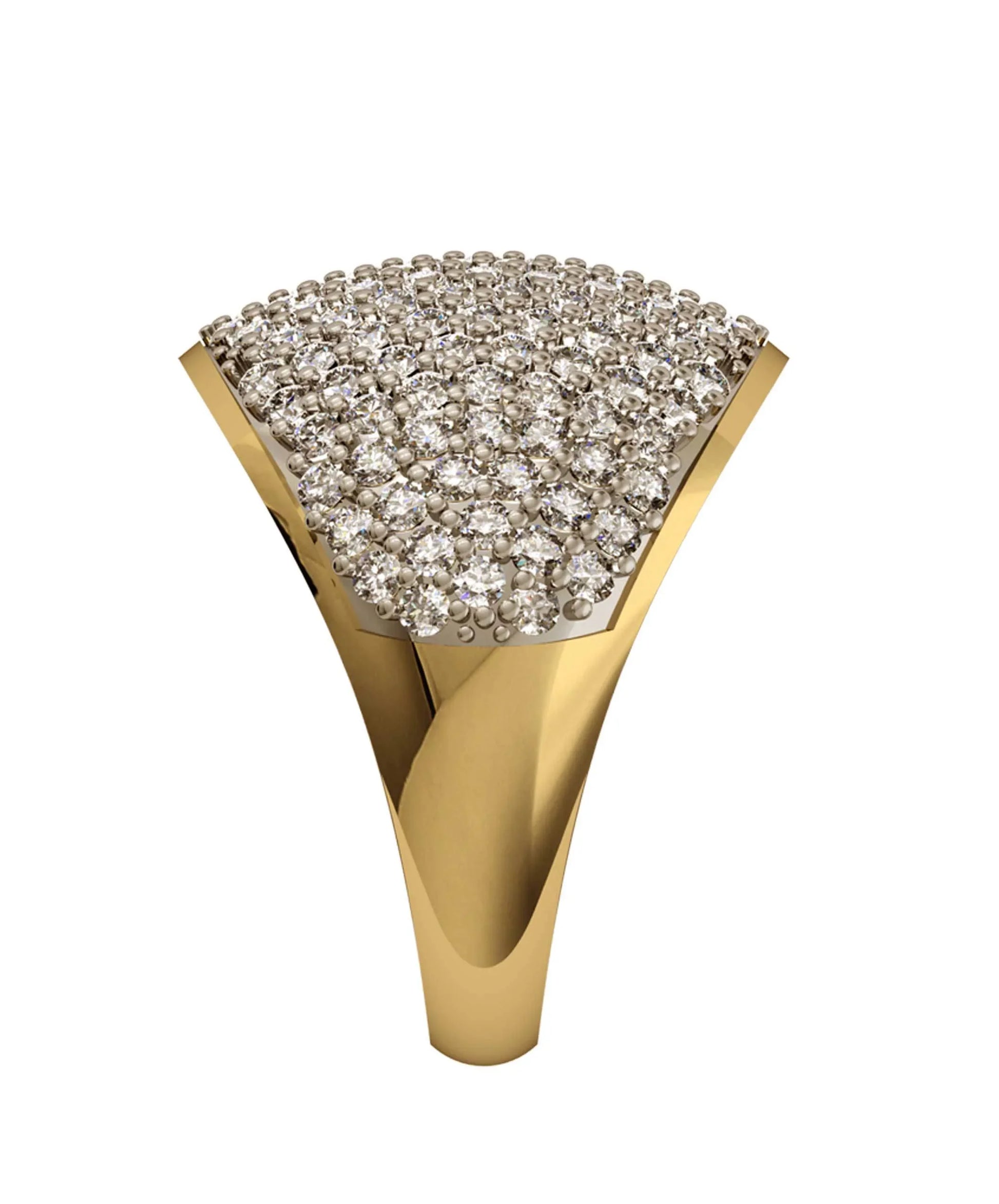 Diamond dome shape ring - Jewelslane