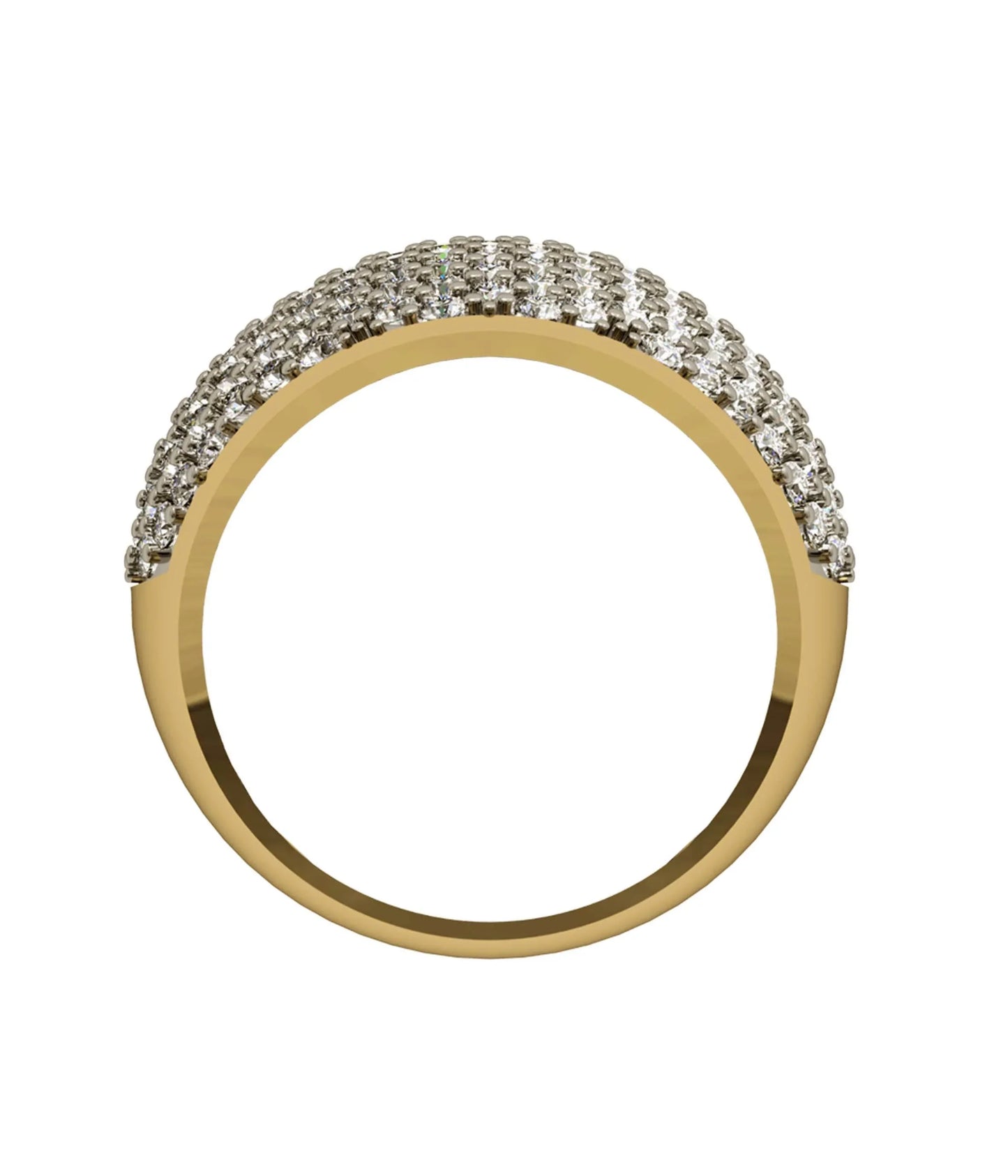 Diamond dome shape ring - Jewelslane