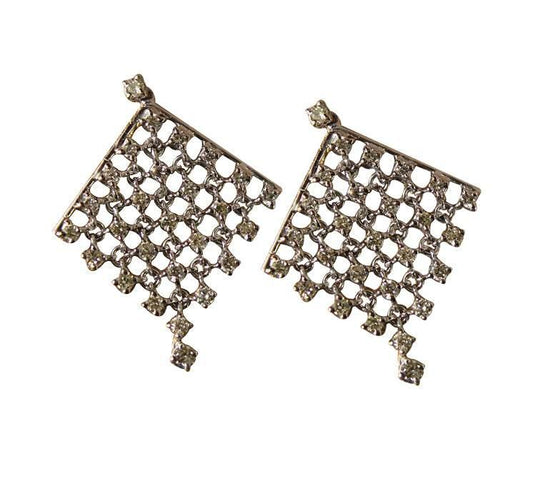 Diamond woven Earrings - Jewelslane