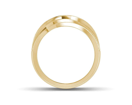 Edana Wide Diamond Band In 14k gold - Jewelslane