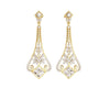 Elegant Diamond Danglers in gold - Jewelslane
