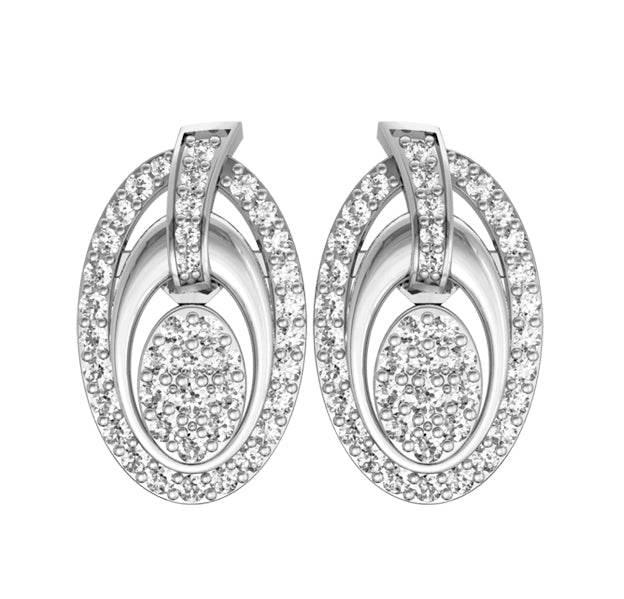 Enchanting Diamond Eartops - Jewelslane