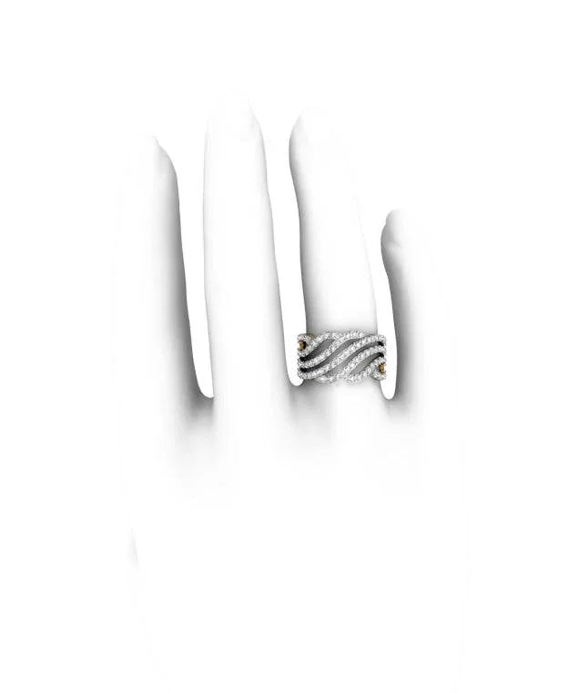 Enchanting Diamond Wideband ring - Jewelslane