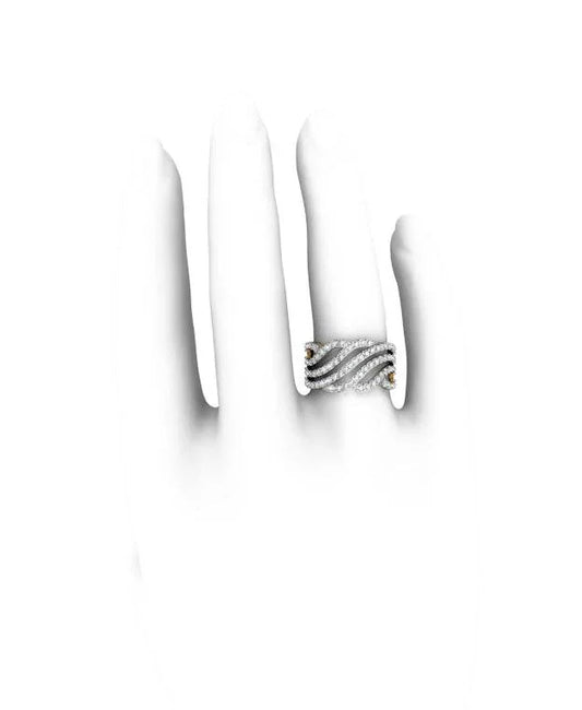 Enchanting Diamond Wideband ring - Jewelslane