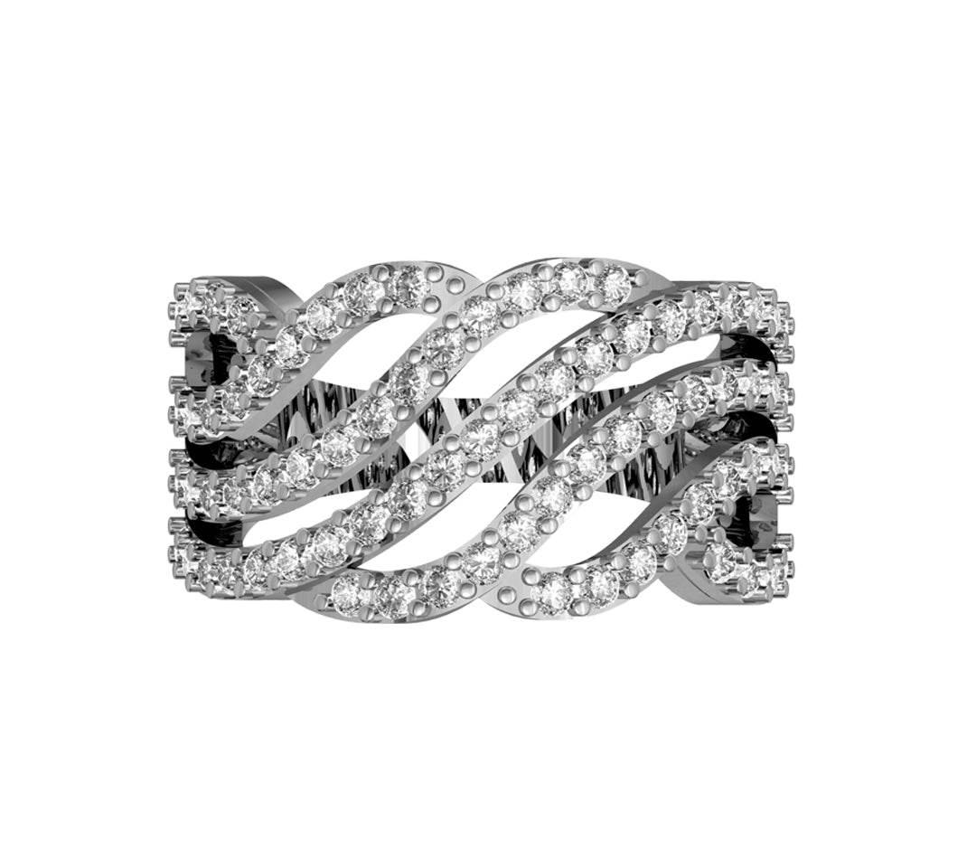 Enchanting Diamond Wideband ring - Jewelslane