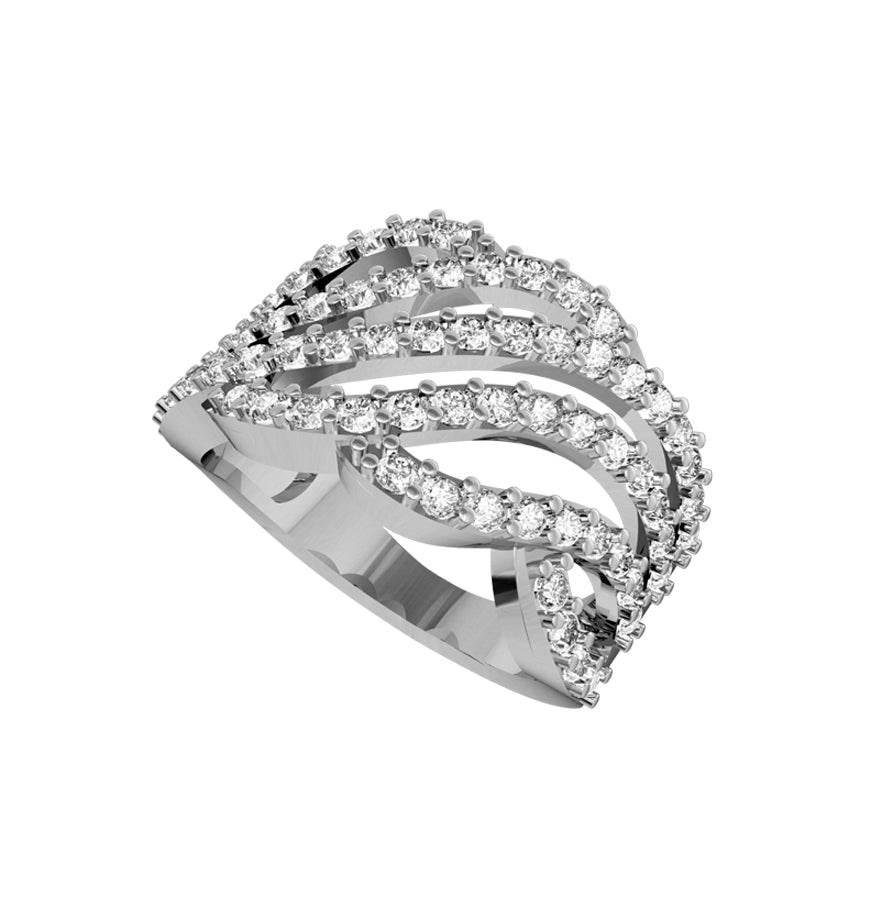 Enchanting Diamond Wideband ring - Jewelslane