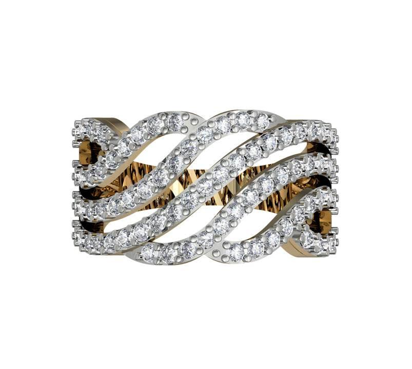Enchanting Diamond Wideband ring - Jewelslane