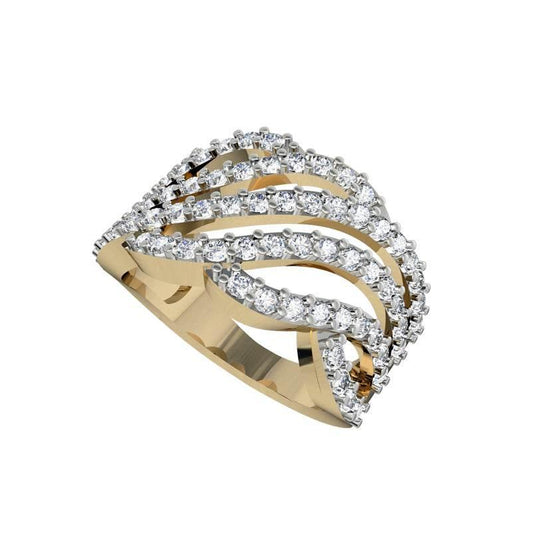 Enchanting Diamond Wideband ring - Jewelslane