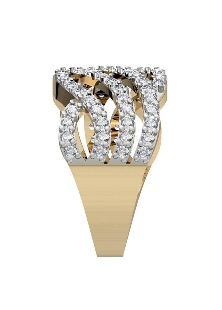 Enchanting Diamond Wideband ring - Jewelslane