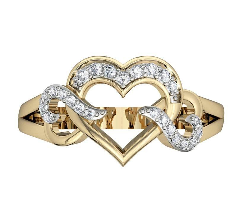 Endearing Diamond Heart Ring - Jewelslane