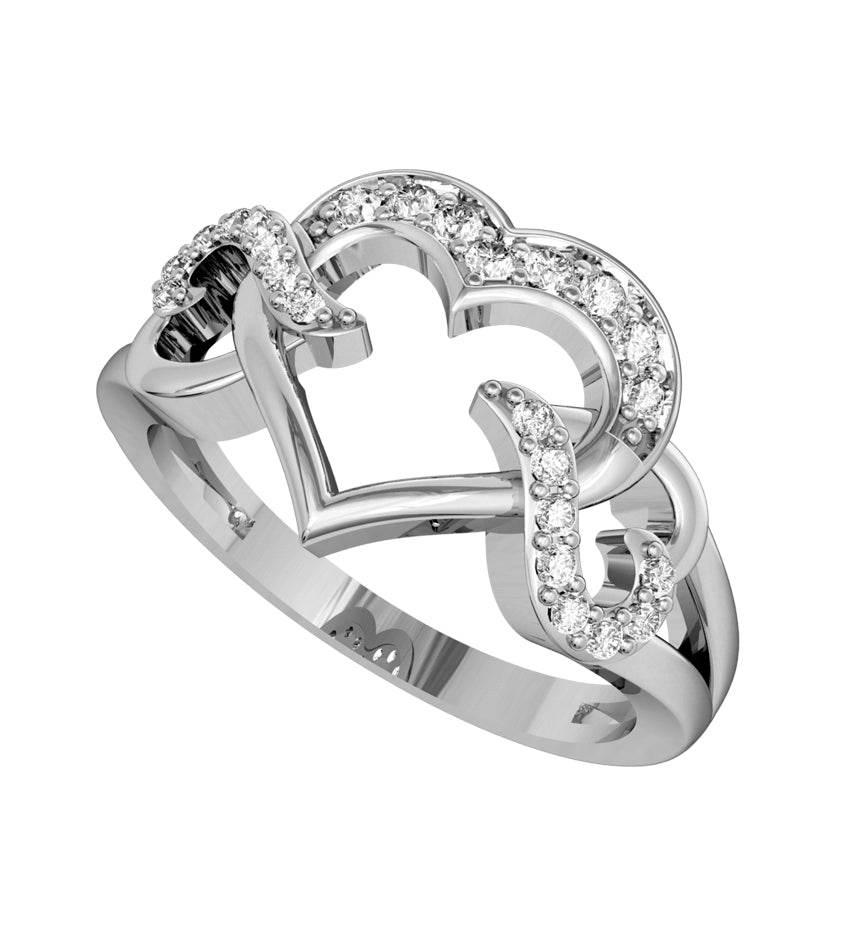 Endearing Diamond Heart Ring - Jewelslane