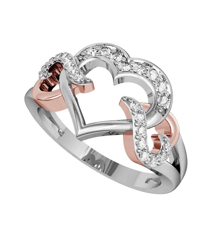 Endearing Diamond Heart Ring - Jewelslane