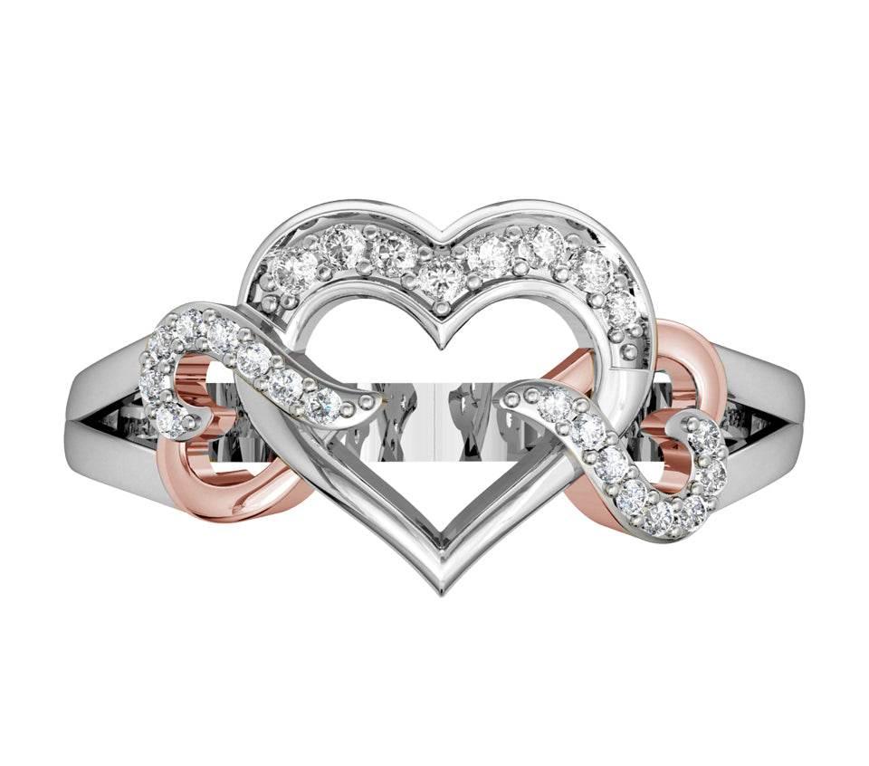Endearing Diamond Heart Ring - Jewelslane