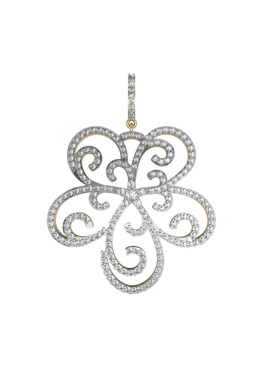 Ethereal Design Diamond Pendant - Jewelslane