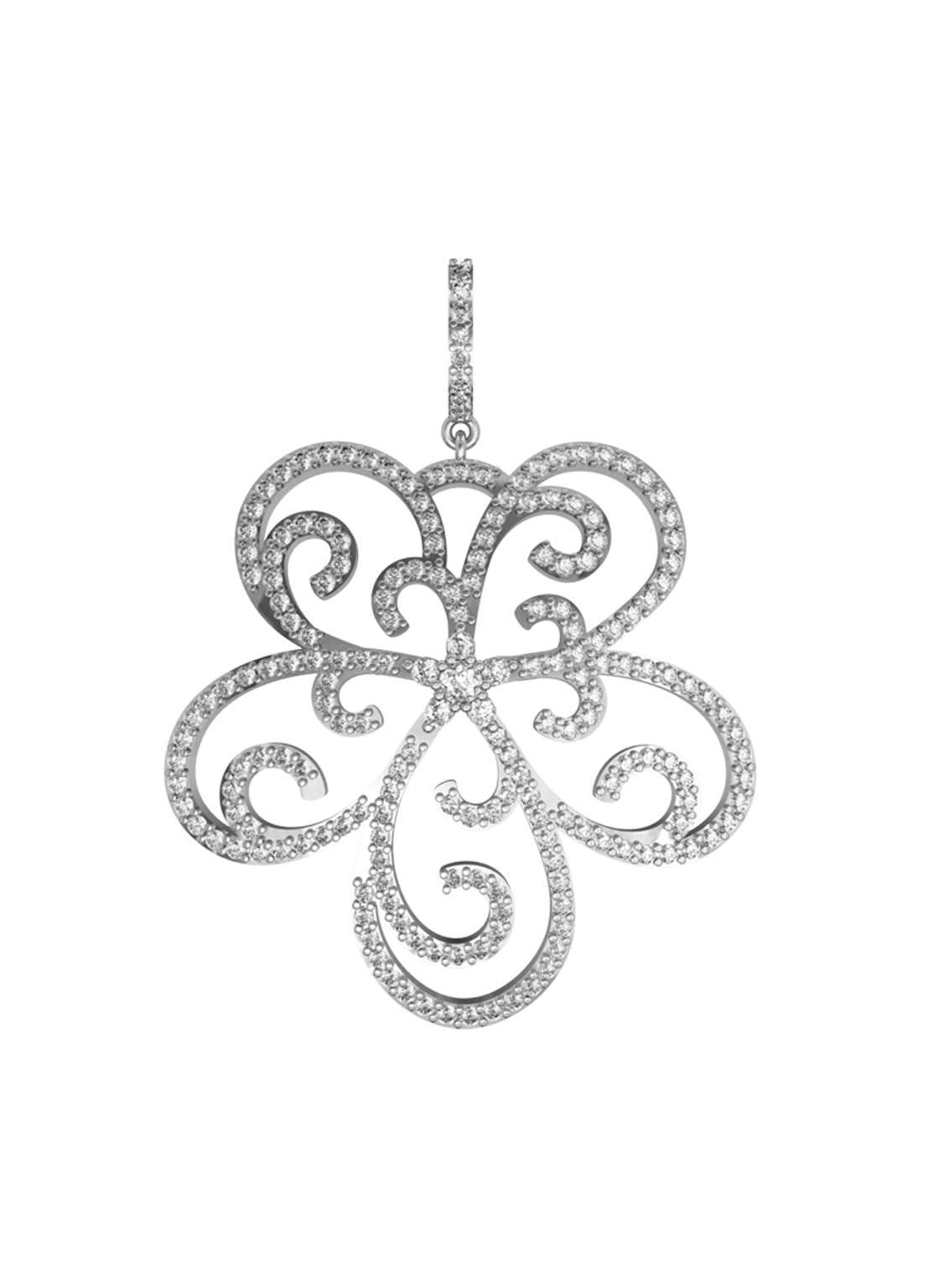 Ethereal Design Diamond Pendant - Jewelslane