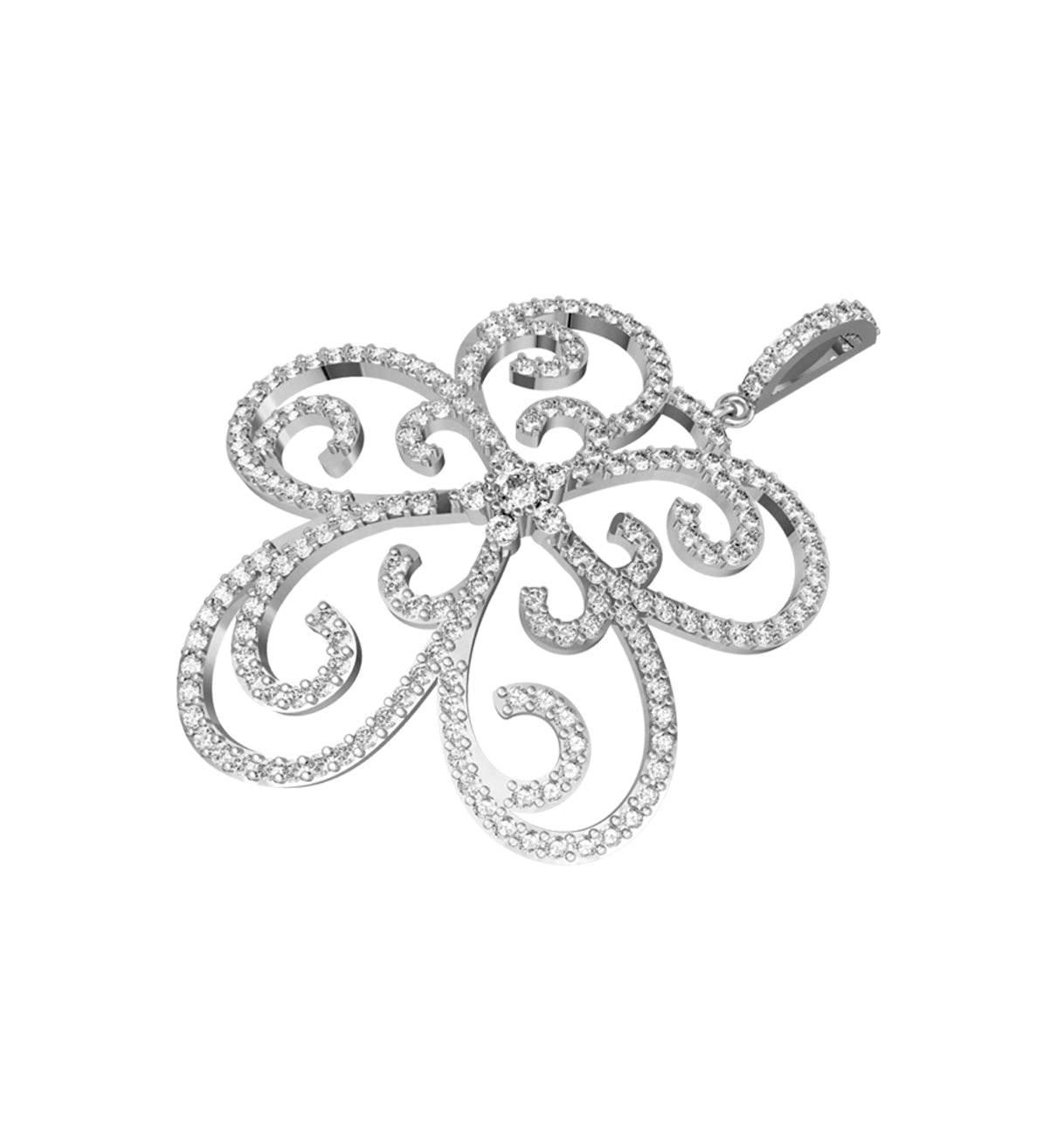 Ethereal Design Diamond Pendant - Jewelslane