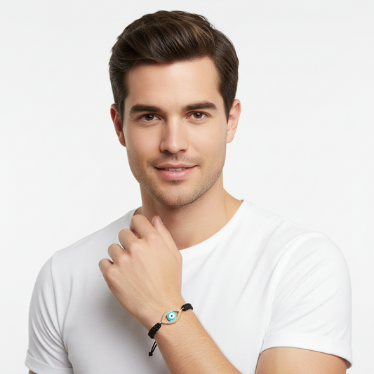 Evil Eye Gold Bracelet - Jewelslane