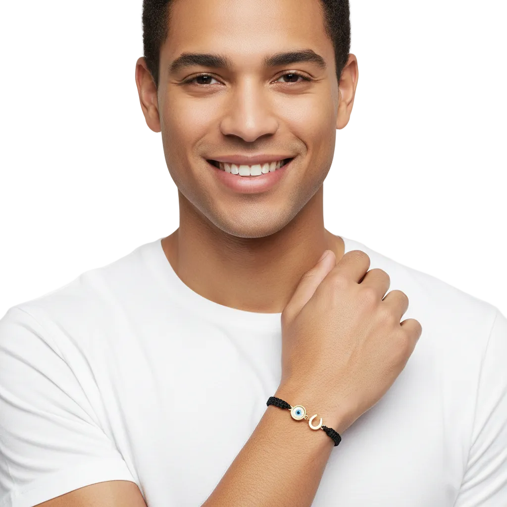 Evil Eye and Horse shoe Bracelet - Jewelslane