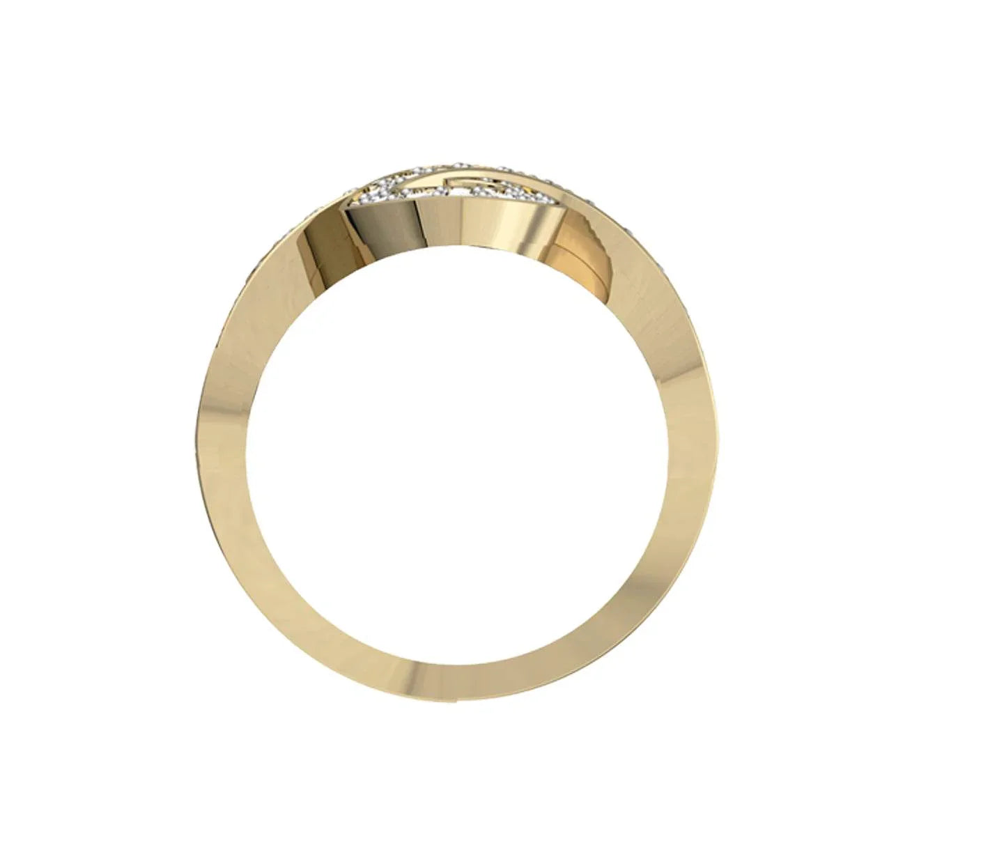 Exclusive Curlicue Diamond cocktail ring - Jewelslane