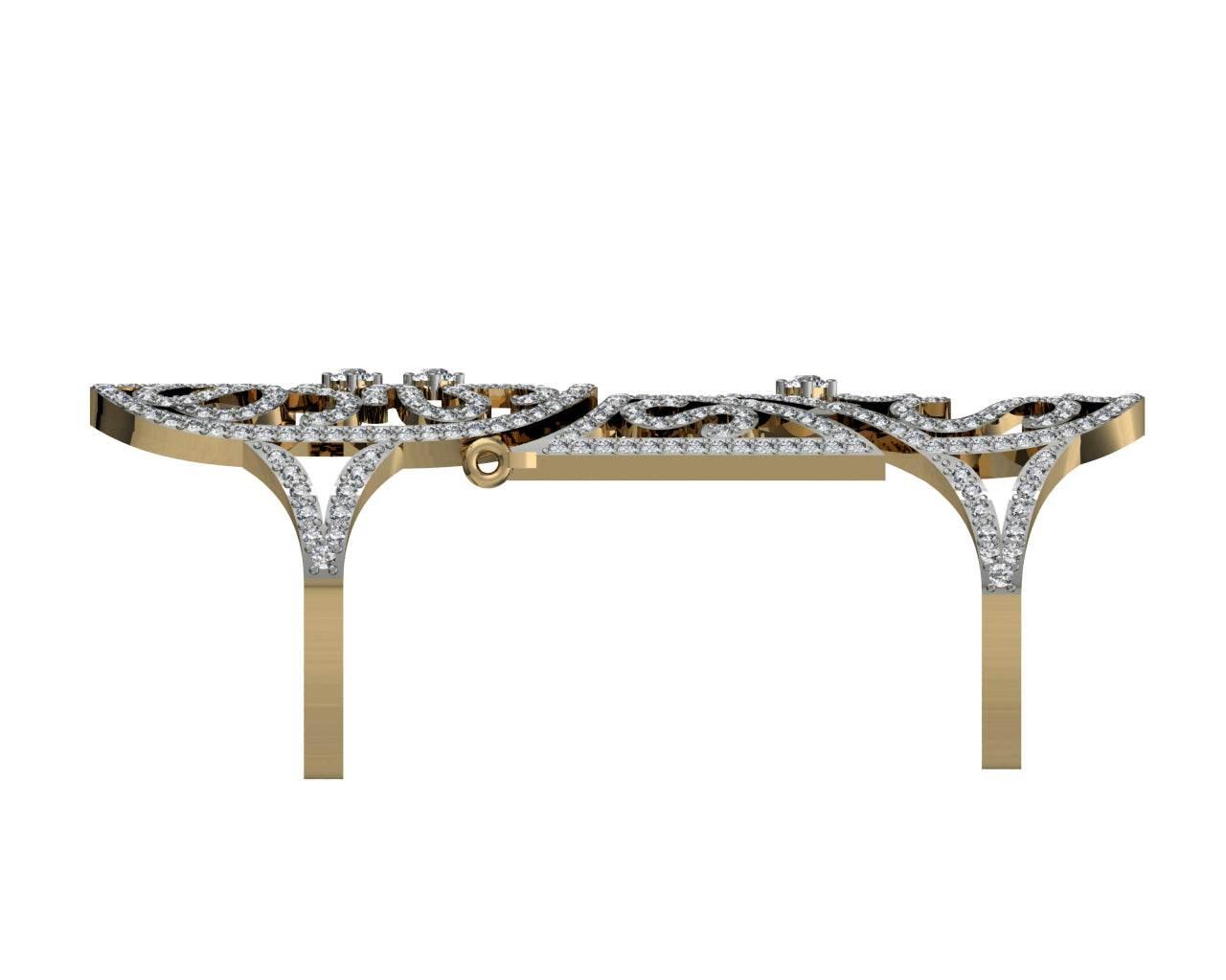 Exotic Diamond Full Finger Ring - Jewelslane