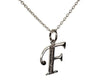 Alphabet F pendant with diamonds - Jewelslane