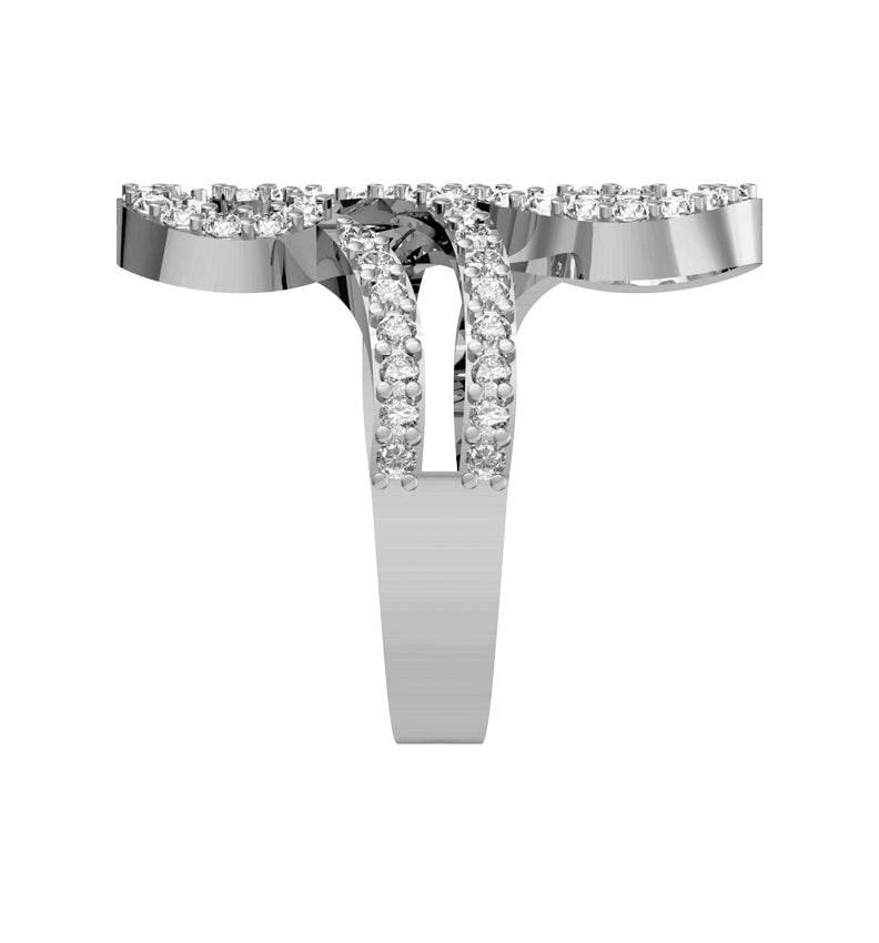 Fancy Diamond Coil Ring - Jewelslane
