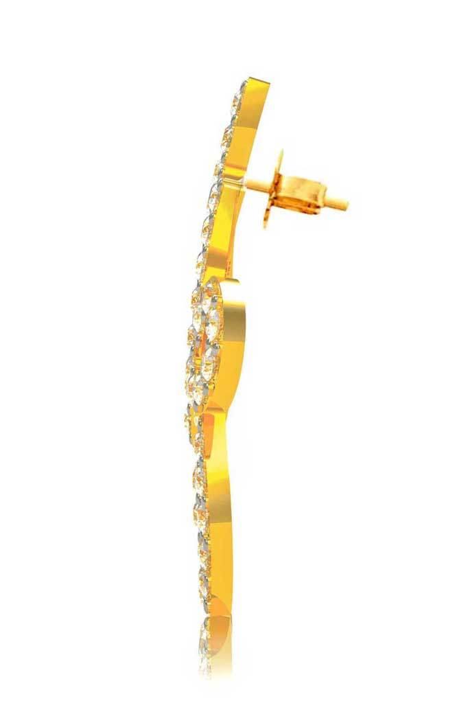 Fancy Diamond Ear studs - Jewelslane