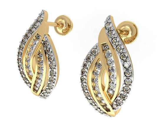 Fancy Diamond Half Balis - Jewelslane