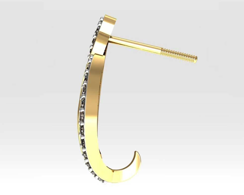 Fancy Diamond Half Balis - Jewelslane