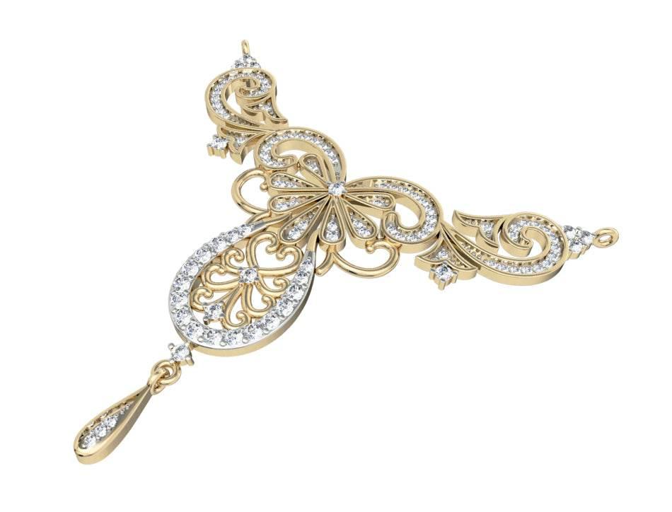 Fancy Diamond Mangalsutra - Jewelslane