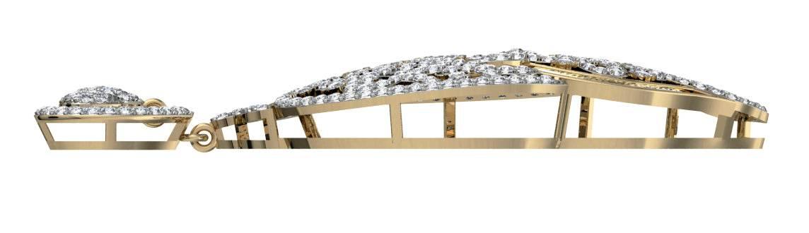 Fancy Diamond Pendant in Gold - Jewelslane