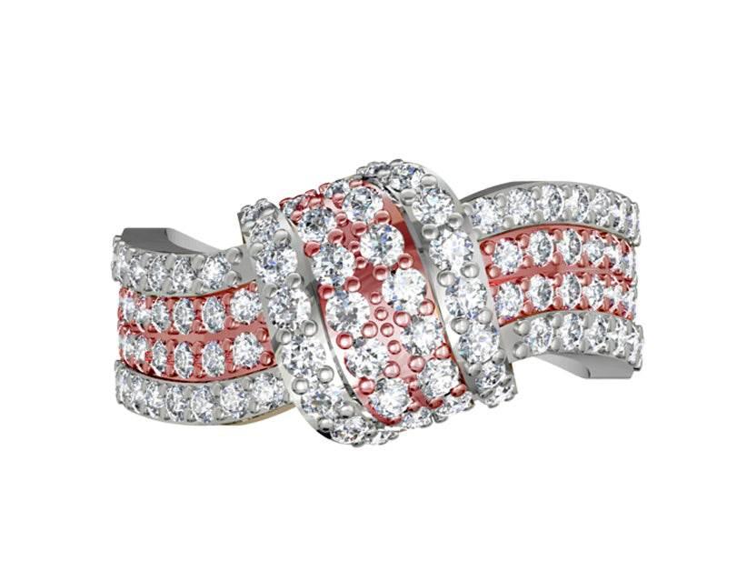 Fashionable Pave Diamond Ring - Jewelslane