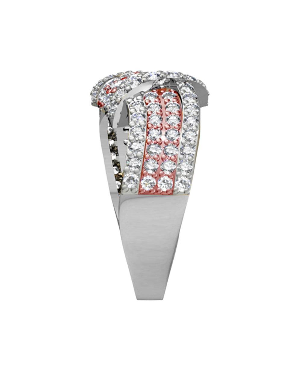 Fashionable Pave Diamond Ring - Jewelslane
