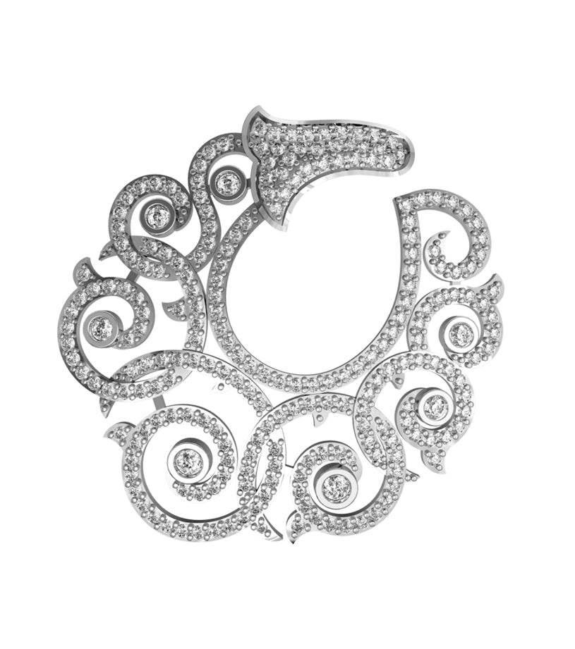 Fashionable Diamond Hoops - Jewelslane