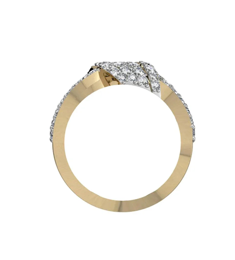 Fashionable Pave Diamond Ring - Jewelslane