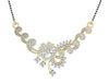 Floral Design Diamond Mangalsutra - Jewelslane