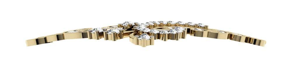 Floral Design Diamond Mangalsutra - Jewelslane