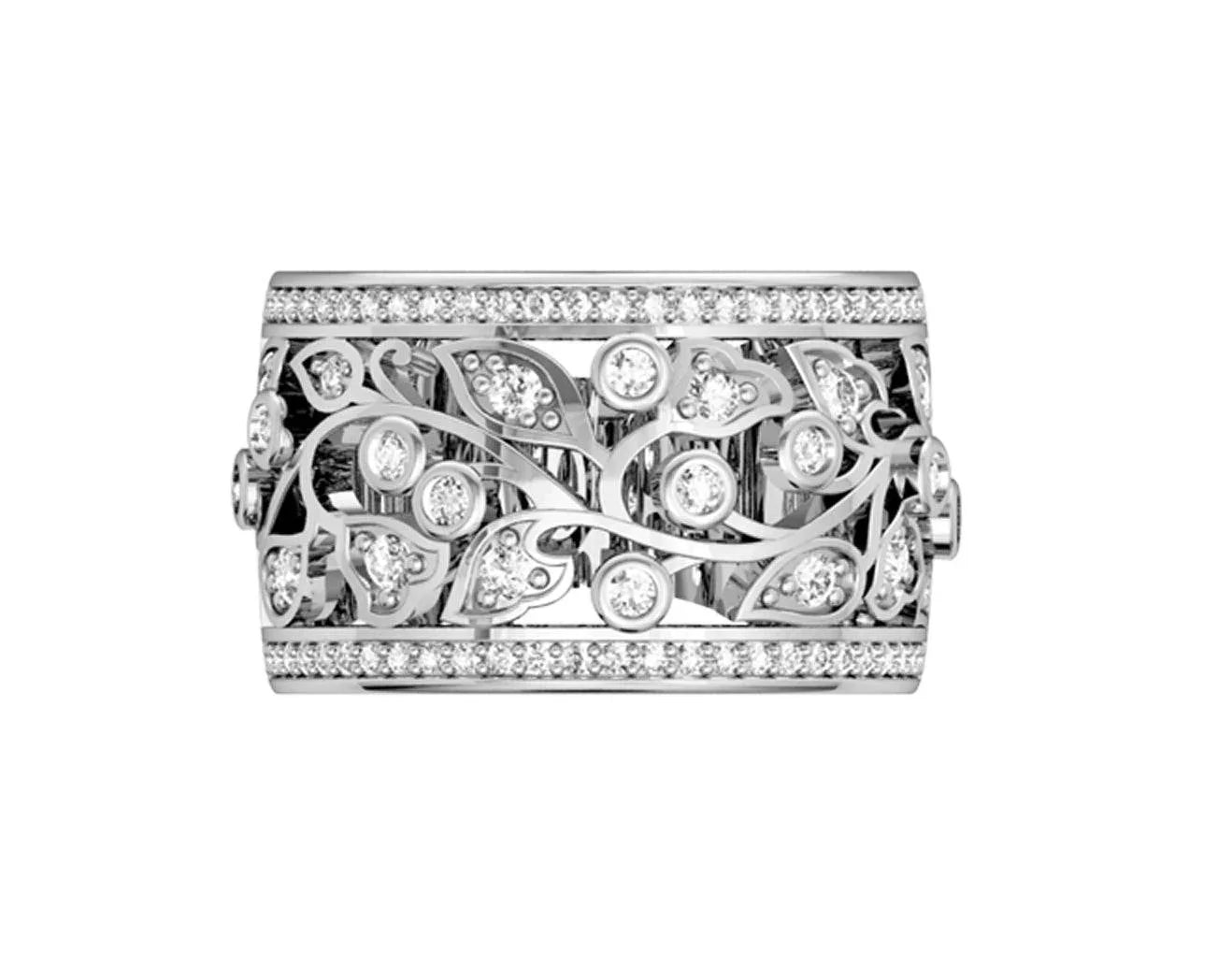 Floral diamond Band - Jewelslane