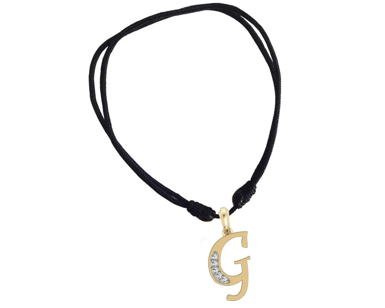Gold Alphabet G charm - Jewelslane