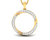 Genice Round Brilliant diamond Pendant in 18k gold - Jewelslane