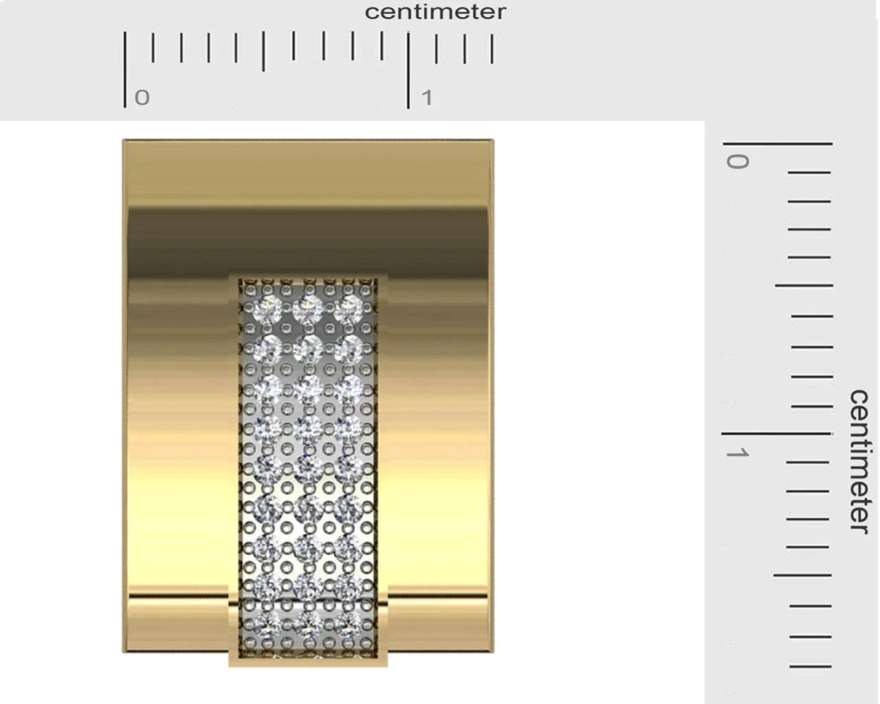 George Gold Diamond Cufflinks - Jewelslane