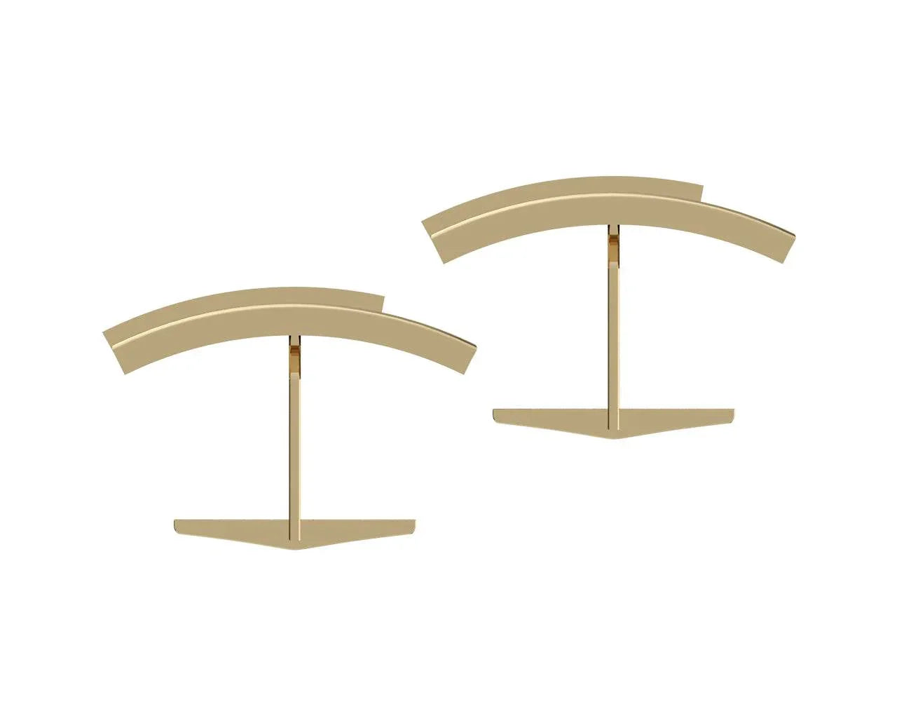 George Gold Diamond Cufflinks - Jewelslane
