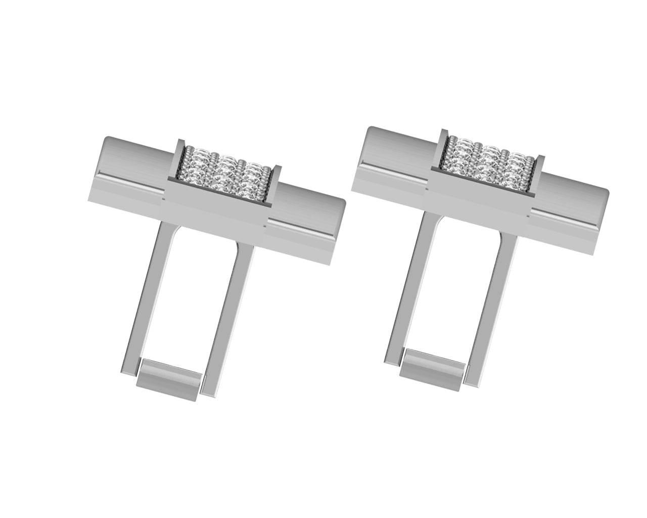 George Gold Diamond Cufflinks - Jewelslane
