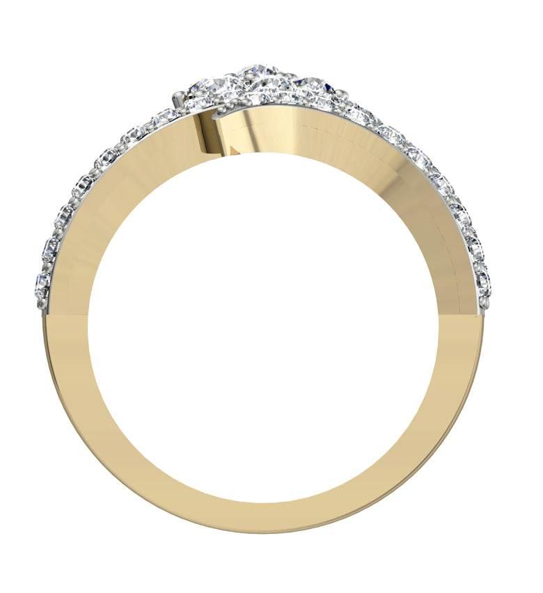 Glitzy cocktail ring with diamonds - Jewelslane