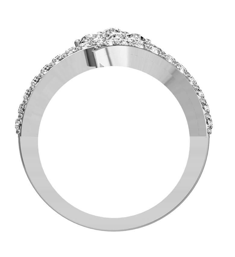 Glitzy cocktail ring with diamonds - Jewelslane