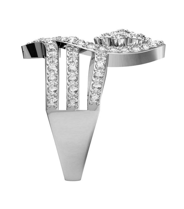 Glitzy cocktail ring with diamonds - Jewelslane