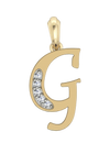 Gold Alphabet G charm - Jewelslane